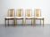 Vintage eetkamerstoelen met nieuwe stoffering in Boucle
