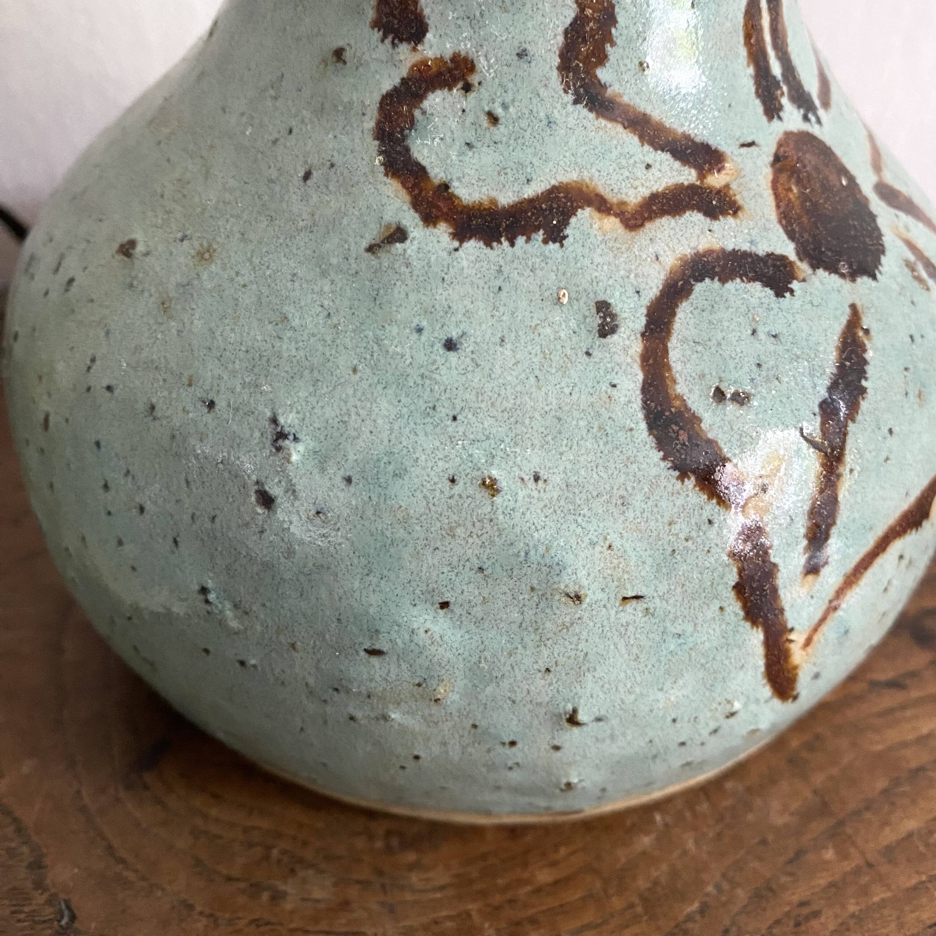 matching signed ceramic lamp bases
