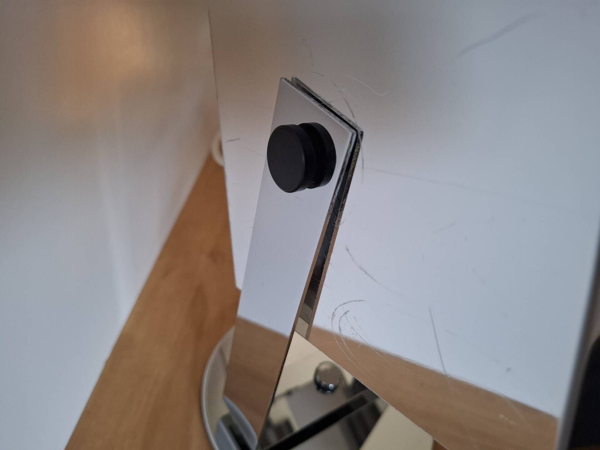 Lampe métal chromé 70's