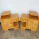 A set of Art Deco bedside tables from the 1940s.