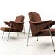 Metal vintage Armchairs “Bat” Poland, 1960’s, Set Of 2