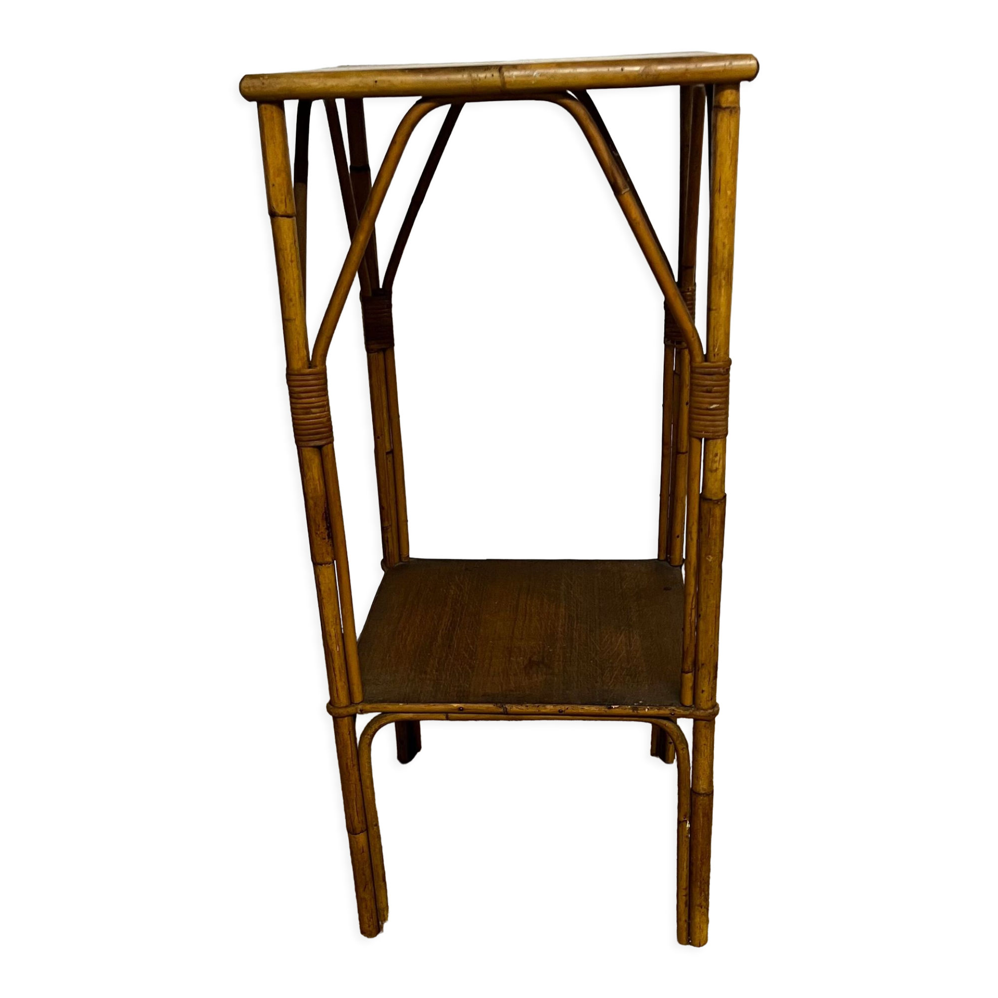 Rattan and bamboo selette