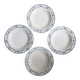 Lot de 4 assiettes creuses badonviller