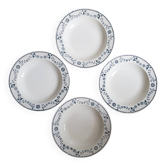 Set of 4 Badonviller soup plates
