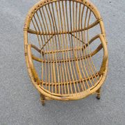 Vintage garden furniture in rattan