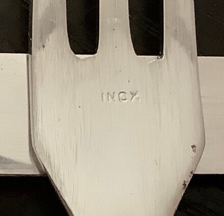 Vintage bamboo handle cutlery