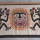 Large handmade wool kilim mural pre-Columbian 178x90cm