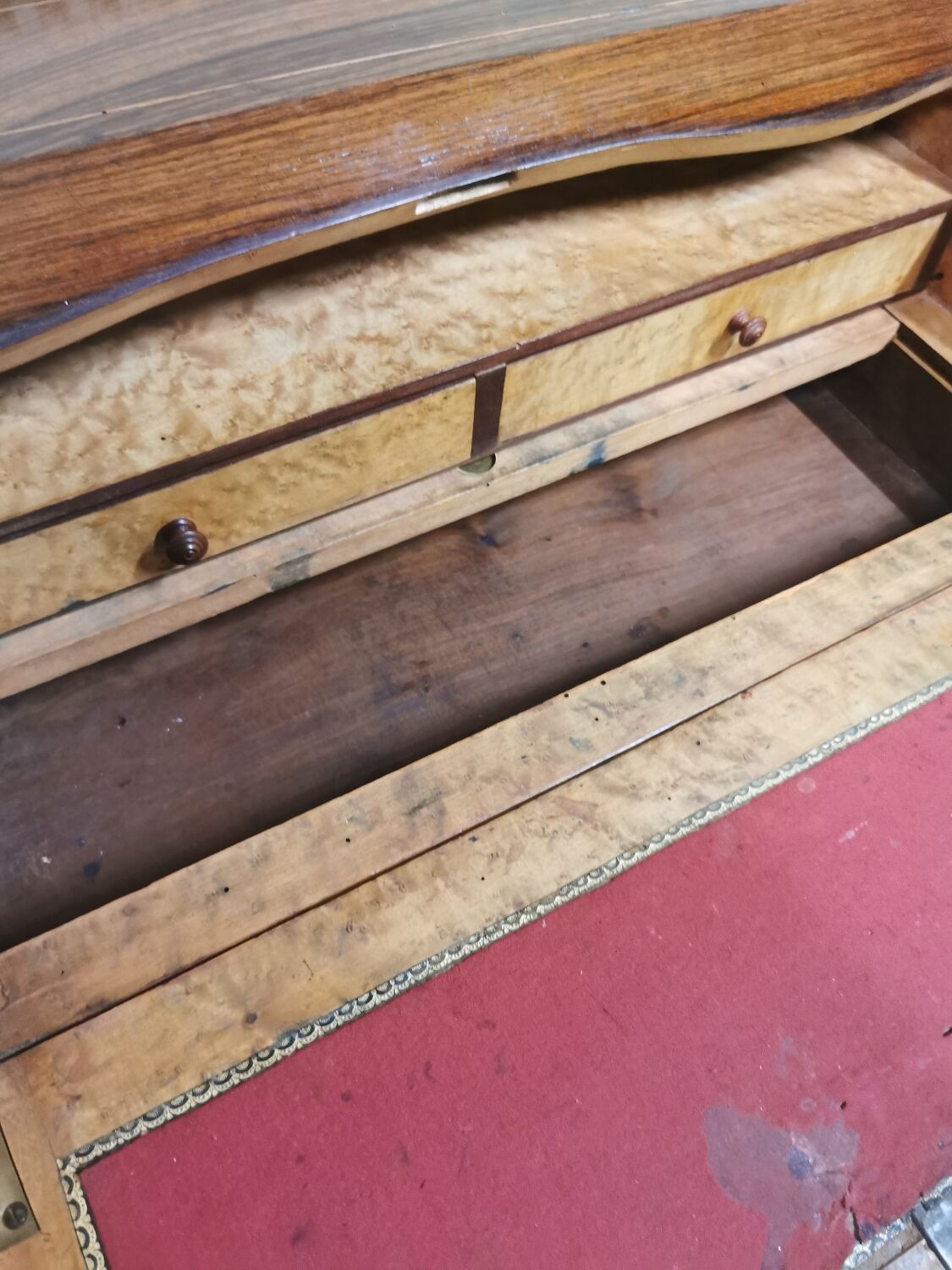 Sloping desk in Louis XV style marquetry