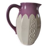 Pichet Villeroy & Boch Mettlach Ehrang, crème et prune