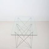 Table à manger minimaliste conçue par Max Sauze, années 1970