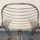 Set of 4 vintage Italian Gastone Rinaldi style chairs in chrome metal