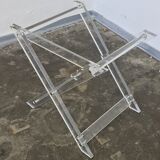 Vintage plexiglass serving tray or side table