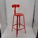 Chaise de bar nicolle h75 rouge 3020