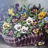 Tableau  XIX ème siècle H /S/ T "Nature morte aux Fleurs" signé A Gondois.