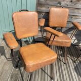 Lot of 4 chairs with armrests