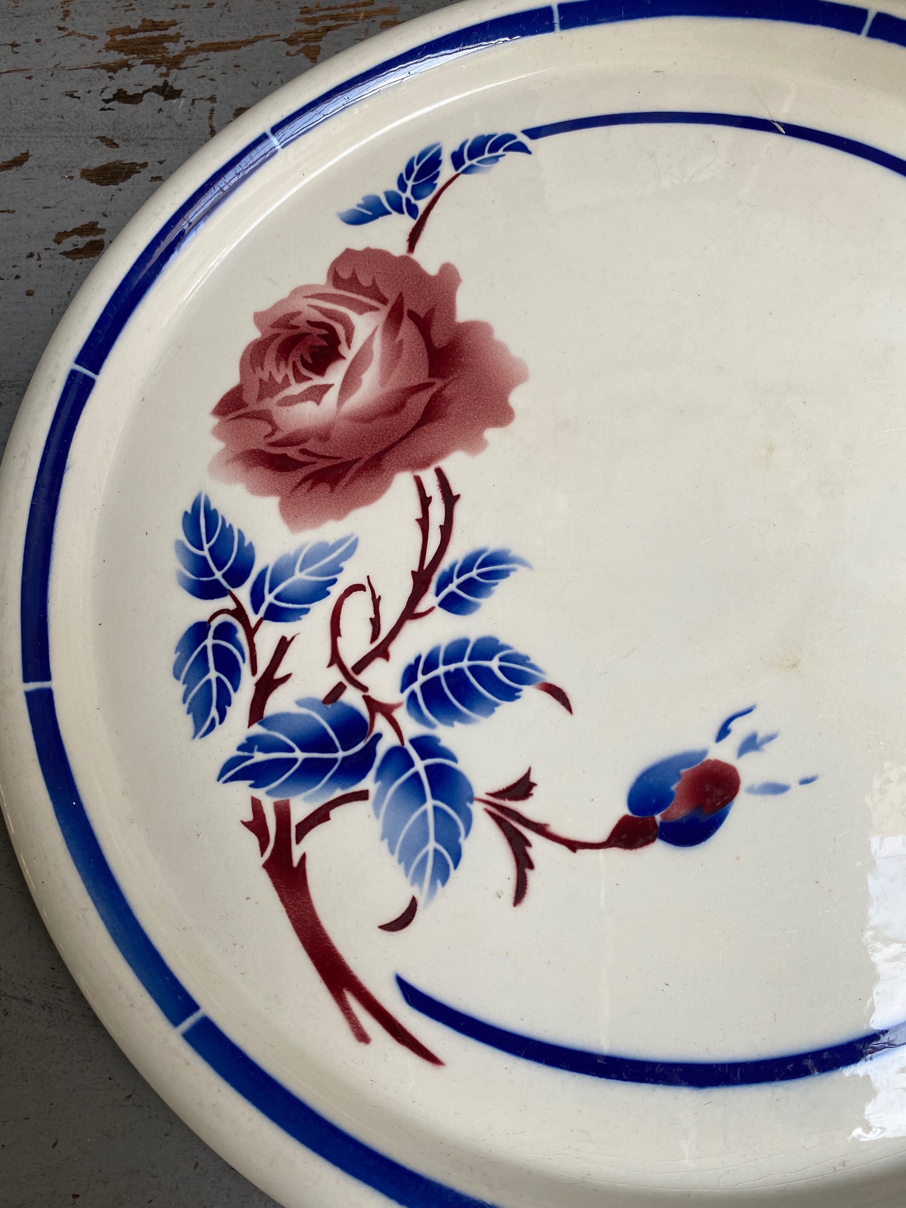 Plat à tarte faïence de Luneville