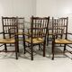 Lancashire spindleback dining arm chairs 1900's