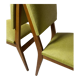 Chaises skai vertes années 50