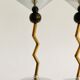 Pair of brass candle holders