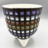 Vase Tripode "Molaire" En Céramique émaillée Roger Capron 1960