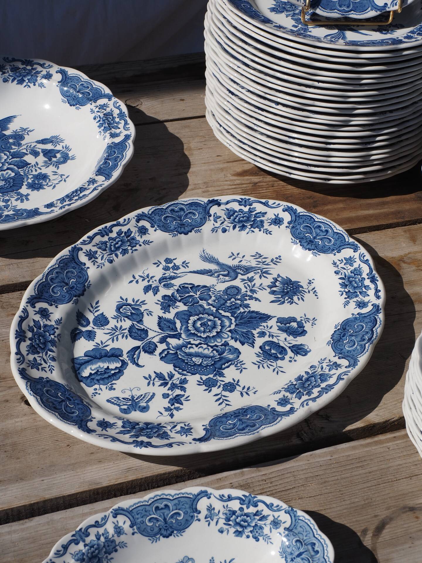 English porcelain service Ridway Staffordshire, 1980s