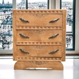 Commode art déco 1930 en bois brut