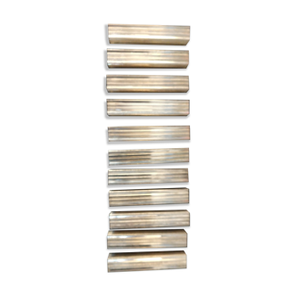 Silver metal knife holder