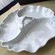 Plat à 3 compartiments en porcelaine blanche