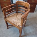 Fauteuil teck style colonial indien circassiens 1940