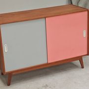 U-452 pink sideboard by Jiri Jiroutek for Interier Praha 1960