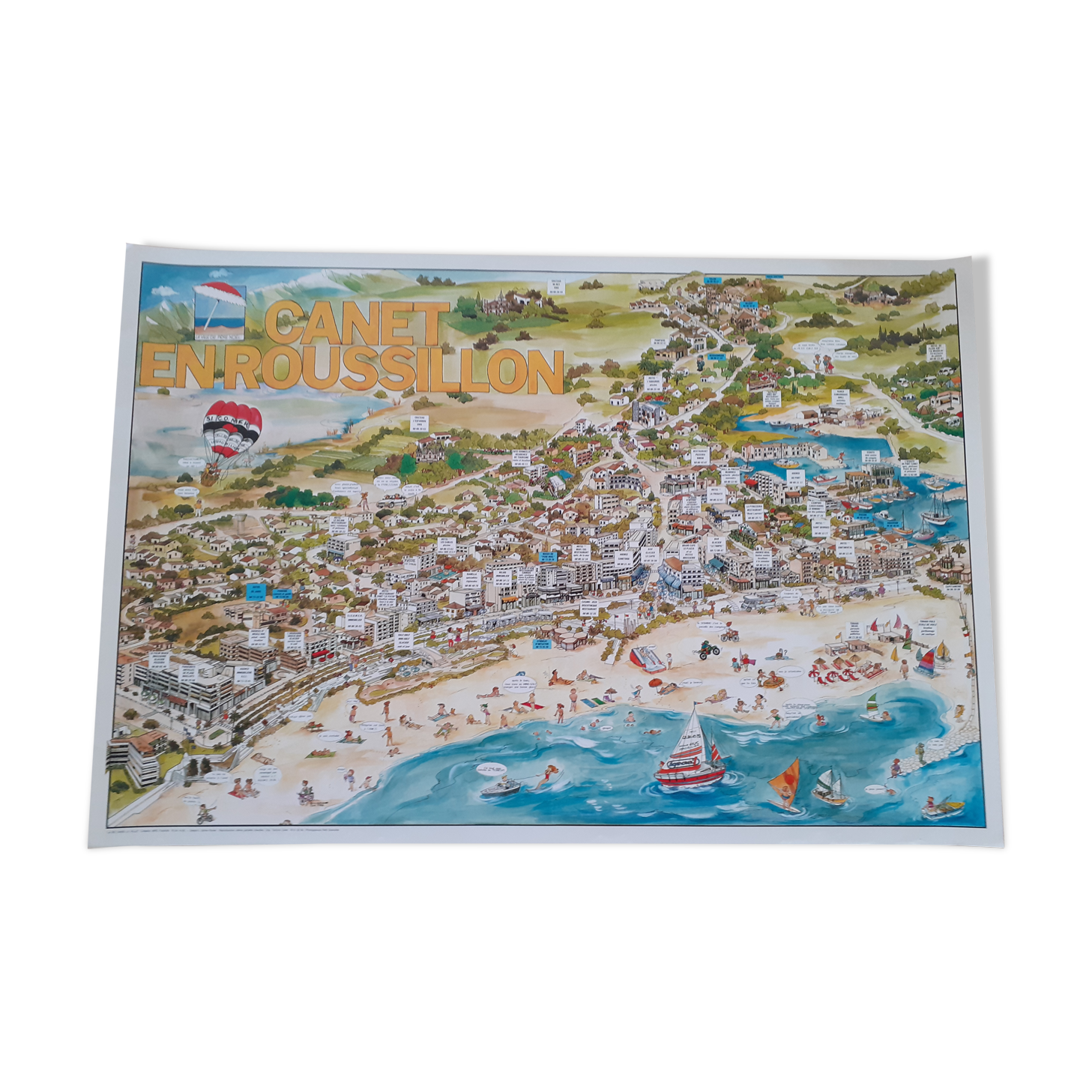 Poster Canet en Roussillon 1986