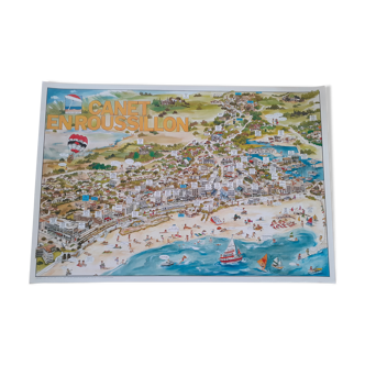 Poster Canet en Roussillon 1986