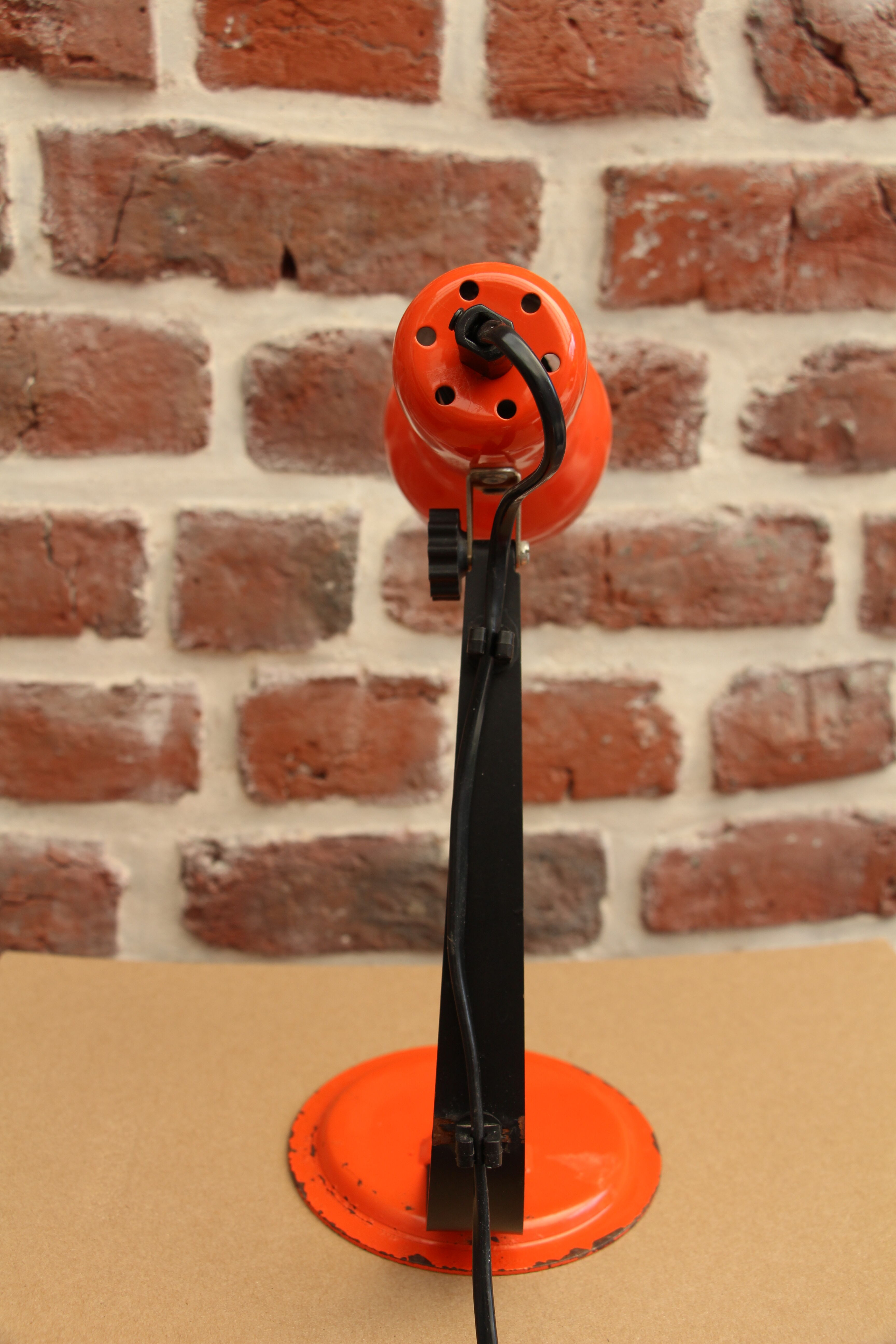 Vintage orange desk spot lamp 60"s