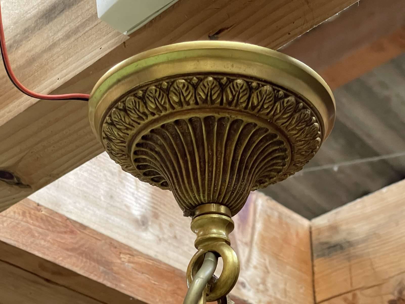 6-light bronze chandelier