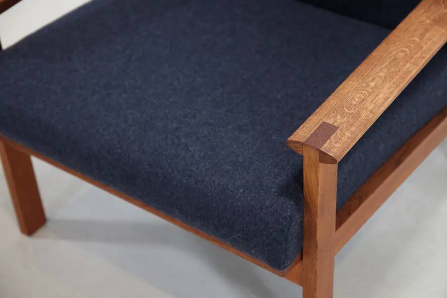 Oak Illum Wikkelso Capella armchair by Niels Eilersen