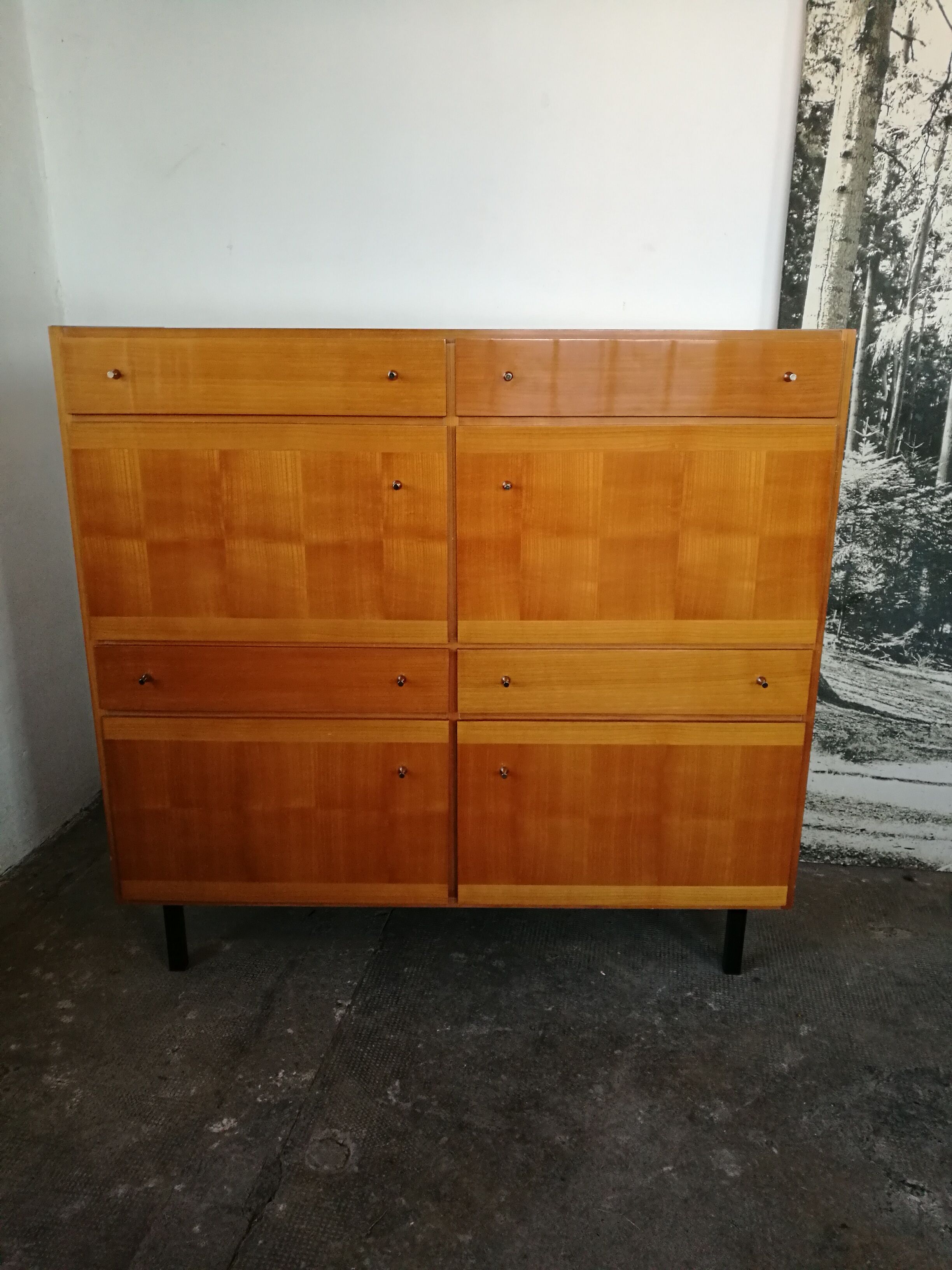 Buffet 1970 in blond wood