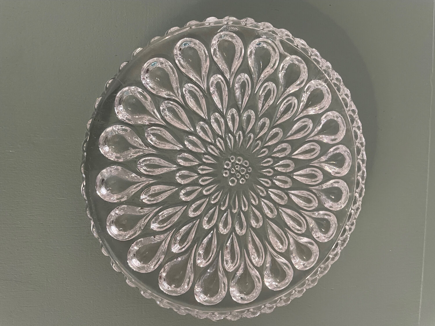 1 crystal coaster from Baccarat