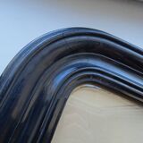 19th century pastel painting - Napoleon III blackened wood frame 40.5 x 35.5