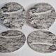 Set of 4 large Villeroy & Boch marble effect plates – 27 cm