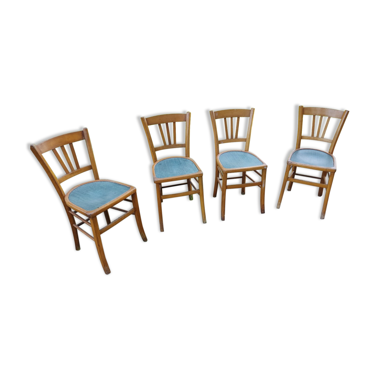 4 chaises en bois marque luterma