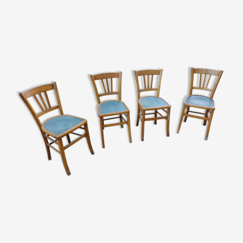 4 chaises en bois marque luterma