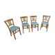 4 chaises en bois marque luterma