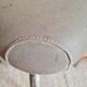 Tabouret vintage métal et skaï gris