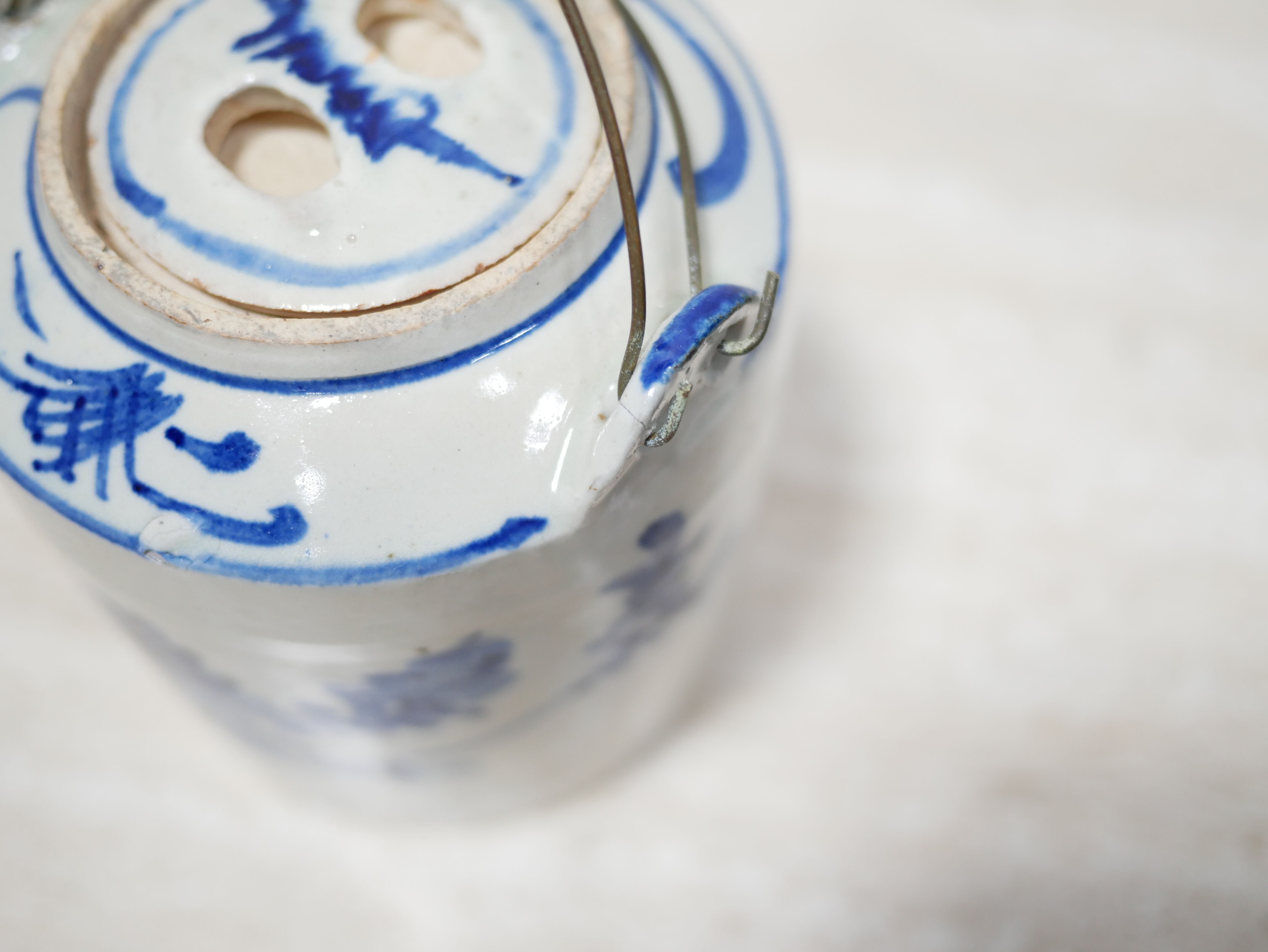 Ancient Chinese porcelain teapot