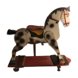 Ancien jouet cheval en bois