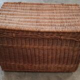 Old wicker trunk