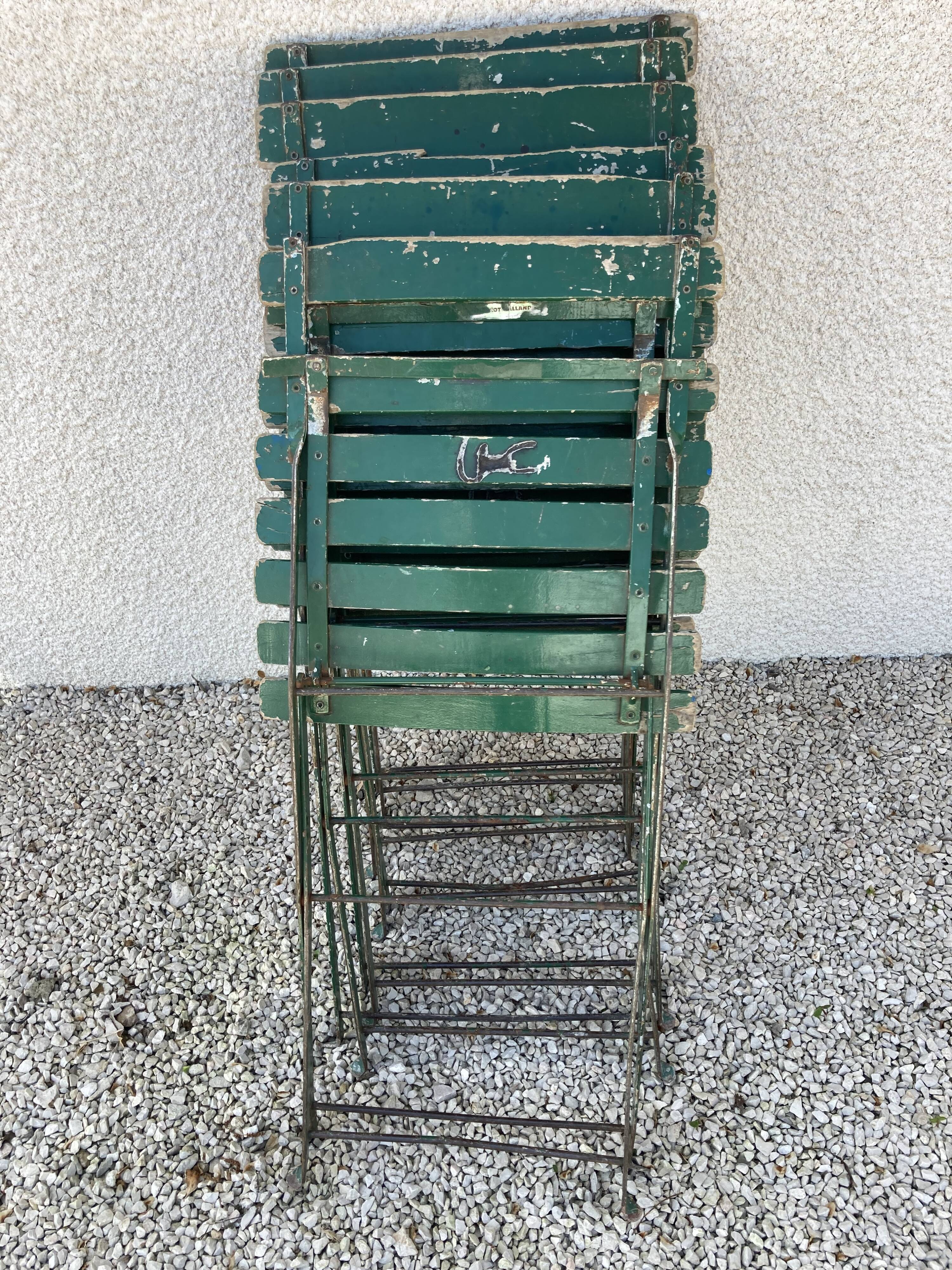 6 folding garden chairs