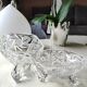Vintage hexagonal Bohemian crystal bonbonnière/sweetener