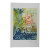 Salvador Dali: Horses, Neptune, signed lithograph