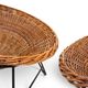 Pod Chairs – Pair of Rattan/Wicker Lounge Chairs on Metal Frame, 1970